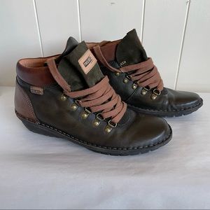 Pikolinos Wabana Leather Lace-up Ankle Boot